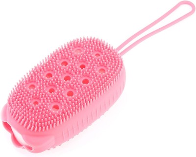 Щетка силиконовая Bubbles Bath Brush розовая