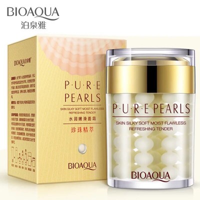 Увлажняющий крем с натуральной жемчужной пудрой BioAqua Pure Pearls 60гр