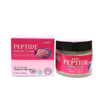 Ампульный крем для лица с пептидами Ekel Peptide Ampule Cream 70ml