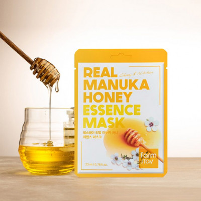 Тканевая маска для лица с экстрактом меда FarmStay Real Manuka Honey Essence Mask 