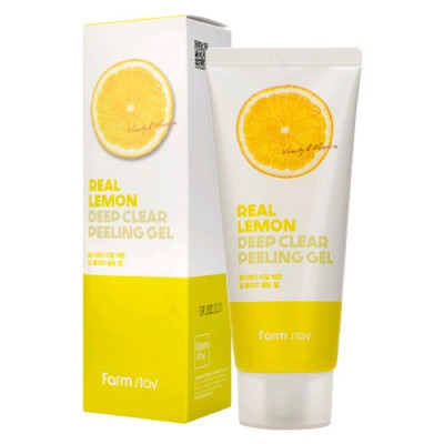 Пилинг-гель с экстрактом лимона FarmStay Real Lemon Deep Clear Peeling Gel 100ml