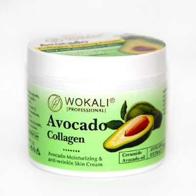 “WOKALI” профессиональный крем против морщин с коллагеном (авокадо)