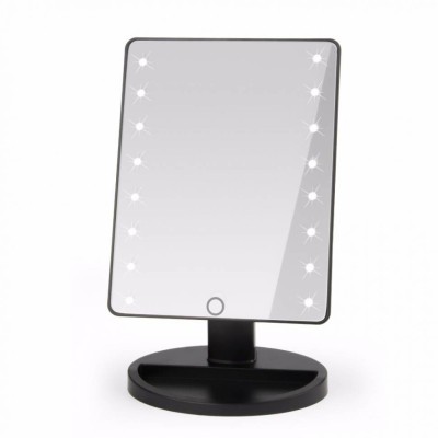 Косметическое зеркало с подсветкой Large Led Mirror (черная)