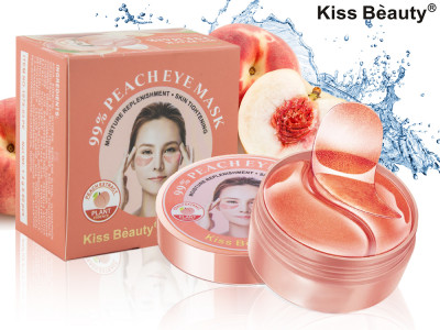 Гидрогелевые патчи для глаз с Персиком Kiss Beauty Peach